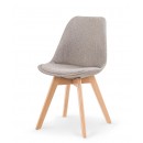 Стул HALMAR K303 светло-серый/натуральный